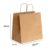 Sacola Kraft com alça 20x11x34  Parda ( 10 Unidades )