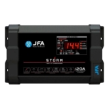 Fonte Automotiva JFA Storm 120A Bivolt Voltímetro Amperímetro Com Diagnóstico de Bateria
