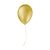 Balão de Festa Cintilante – Dourado – 9″ 23cm – 25 unidades