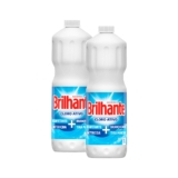 Kit 2 Água Sanitária Brilhante Cloro Ativo 1 Litro
