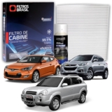 Filtro de Cabine para Ix35 / Tucson / Veloster + Higienizador Limpa Ar Condicionado Tipo Granada