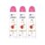 Kit com 3 Desodorantes Antitranspirantes Aerosol Dove Go Fresh Romã e Verbena 150ml cada