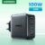 Carregador UGREEN 100W 65W GaN 3C 1A Portas Suporte PD QC PPS SCP FCP Para Macbook tablet Carregamento Rápido iPhone1516