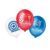Balão Latex Redondo 9 Polegadas Festa Capitão America – 25 Unidades – Regina Festas – Rizzo