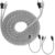 Kit Cabo RCA 5 Metros Injetado 4mm + 2 Cabos Y RCA 1 Fêmea 2 Macho Injetado