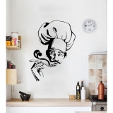 Adesivo Para Cozinha Chefe De Cozinha Desenho