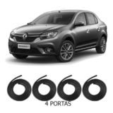Borrachas De Vedação 4 Portas Logan 2008 2009 2010 2011 2012