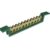 Barramento Eletrico Terra 11 Furos Vd 25mm 80a Sbt11