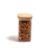 Pote De Vidro Mantimentos Quadrado Flat 250ml Tampa Bambu – Oikos