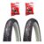 Par Pneu Bike Kenda Retro Aro 26×1.95 Faixa Branca +2 Camara