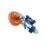 Pisca Seta Traseiro Custom – Intruder 125 Cromado Laranja
