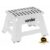 Banqueta Cadeira Banquinho Plástica Dobrável 220mm Branca Alça Vonder 150kg