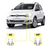 Kit Ultra LED Volkswagen Fox 2004/2022 20000 Lúmens 6500K
