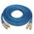 Cabo Rca Blindado 5 Metros Plug Metal Tech One Azul 5mm