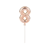 Topo de Bolo Rose Gold – 01 Unidade – Silver Festas – Rizzo Número:8