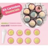 Kit Carimbo ESSENCIAIS Para Brigadeiro Marcador Blue Star Desenho Para Docinho Massa Chocolate Doce E Confeitaria Off