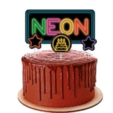 Topo De Bolo Festa Neon 03 unidades – Festcolor – Rizzo Festas