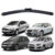 Par Palheta Limpador Parabrisa Dianteiro Linea Punto Omega Sonic Peugeot 208