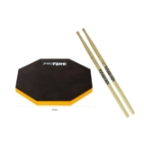 Pad Estudo Treino Praticável Bateria 10″ + Par de Baquetas