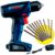 Parafusadeira e Furadeira à Bateria BOSCH 12V Lithium Bivolt Led + Kit Brocas