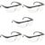 Oculos De Protecao Epi Segurança Rj Incolor Kit 5 Peças CA com Haste Regulavel