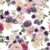 Papel de parede floral com fundo branco e flores em tons de rosa e roxo Para Sala e Quarto