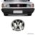 Emblema Logo Mala Volkswagen Santana/golf 1991 1992 1993 1994 1995 1996 Cromado
