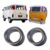 Kit Borracha Janela Vidro Curvo Kombi Corujinha 1500 Clipper