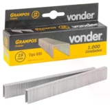 Grampo para Grampeador Pinador 19MM GPE 916 com 1000 Peças VONDER