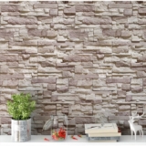 Papel De Parede Auto Adesivo 3d Pedras Canjiquinha Cinza