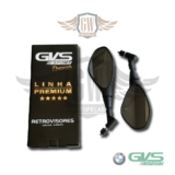 Retrovisor Gvs Bmw F800 Giro 360° Yamaha Lente Convexa Fumê