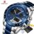 Naviforce 9171 Relógio De Pulso Digital Masculino Led Luminoso À Prova D’água