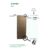 Kit p/ Porta Correr Trilho Alumínio 35×35 1,40m Branco – RDA-2