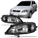Farol Astra 98 99 2000 2001 2002 Foco Duplo Máscara Negra