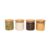 Potes De Vidro p/ Mantimentos 500ml c/ Tampa Bambu – 4 pçs