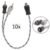 Kit com 10 Cabos Y RCA Injetado 1 Fêmea / 2 Machos – Para Módulo Amplificador – Techone