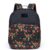 Mochila Cavalera Flower Moda Feminina Fashion Moderna Preta