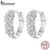 Brinco Bamoer 925 Sterling Silver Rose Earclip Moda Elegante Bijuteria Para Meninas
