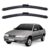 Par Palhetas Limpador Para-brisa Silicone Volkswagen Logus 1993 A 1997 Kit