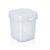 50~ 200 pote para tempero com lacre 220 ml quadrado ( chocobraz )