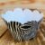 KIT Wrappers Saia Para Cupcake Doces Festa TEMA SAFARI ZEBRA 12.31