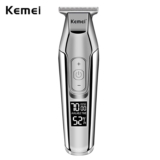 Kemei 5027 Barber Professional Hair Clipper Lcd 0mm Ondulado Barba Cabelo Trimmer Men Cortador De Cabelo Elétrico Máquina De Corte