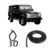 BORRACHA DO PORTA MALAS PRETA COM ABA LAND ROVER DEFENDER