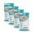 Kit 4 Esponjas Magia Multiuso Parede Azulejo Mágica Sujeira Giz Flash Limp
