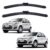 Par Palheta Limpador Para-brisa de Gancho p/ Ford Fiesta Rocam Sedan 2002 A 2013 Kit