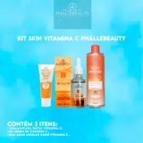 Kit Skin Care Vitamina  C PhálleBeauty com 3 Itens