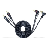 Cabo Som Automotivo 2+2 Rca 1,5 Metros Kx3 Preto