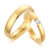 Vnox Casal Anel De Casamento De Ouro Inoxidável Jóias Cubic Zirconia Anel De Casamento Para Mulheres Dos Homens