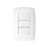 Interruptor Triplo 1 Tecla Simples e 2 Paralelas 10A Blux
