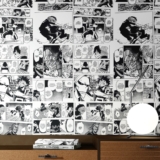 Papel de Parede Anime Mangá Autocolante Adesivo Boku no Hero Lavável